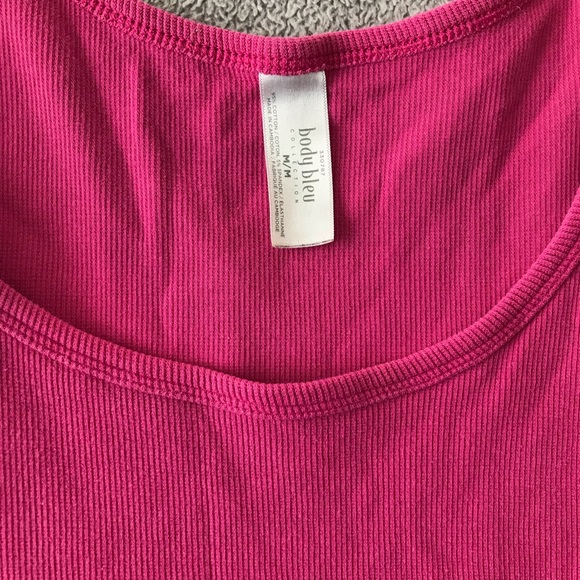 Cute Hot Pink Ribbed Tank - Picture 3 of 4